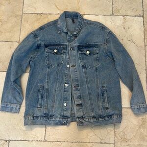 Oversized jean jacket